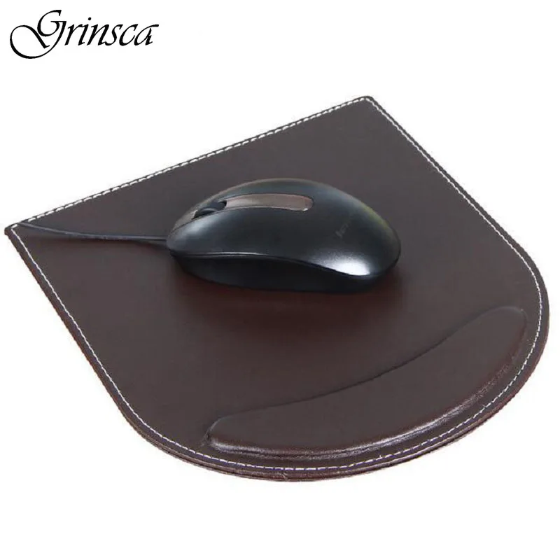 Hot High Quality PU Leather Mouse Pad Fashion Laptop Wrist Rest Pad