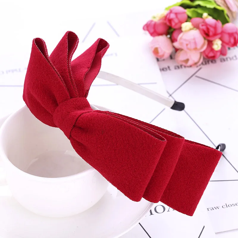 Новая весенняя модель на войлоке 3 слоя бант повязка голову 2019 Женская Элегантная