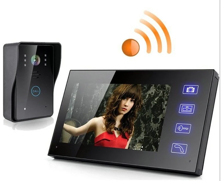 

lcd tft hd 2.4G 7" TFT Wireless Video Door Phone Intercom Doorbell Home Security Camera Monitor