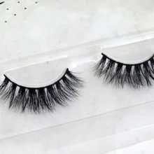 Ячмень натуральный 3D реального норки накладные ресницы расширения красивые Макияж инструмент L17