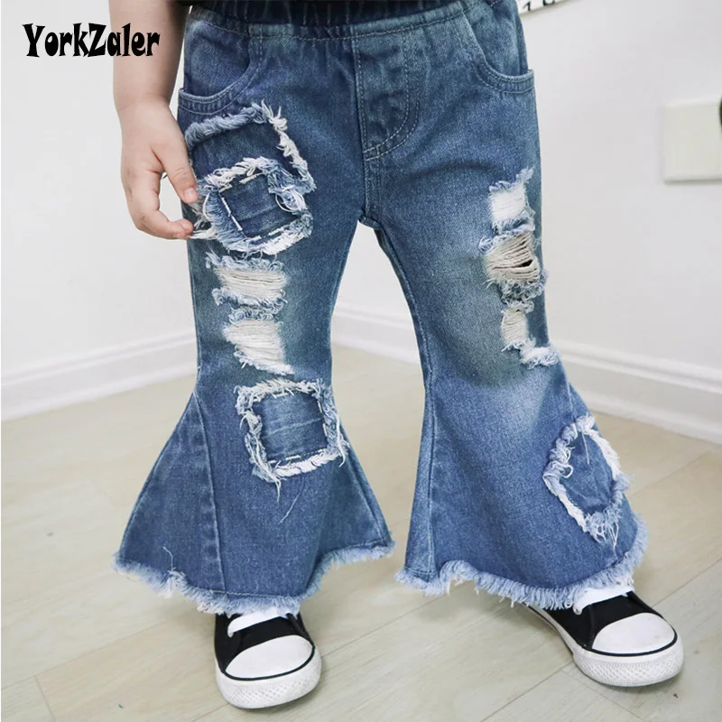 broken hole bell jeans