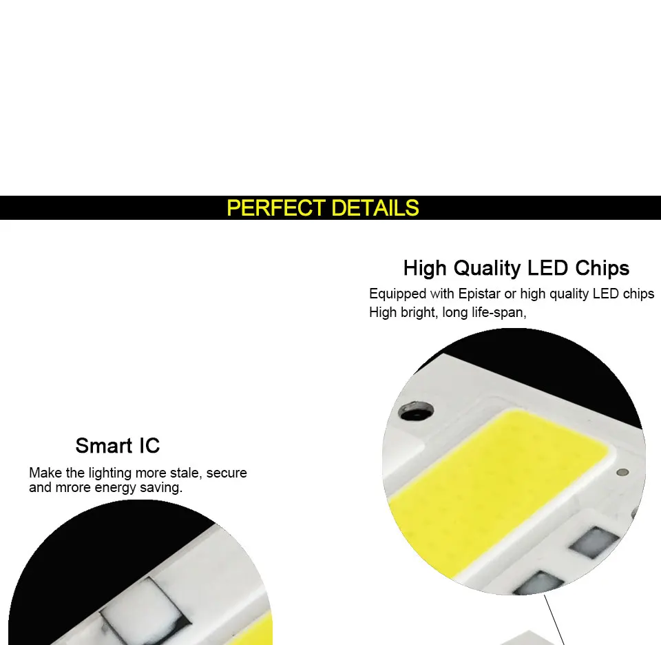 AC 110V 220V LED COB Lamp Chip 20W 30W 50W 100W 150W Full Spectrum LED Plant Grow Light Driverless Smart IC DIY LED Floodlights (9)