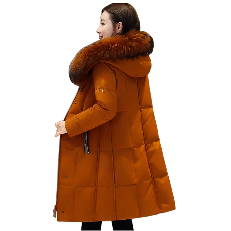 high quality women Thick Slim Winter White duck down coats Women Down jacket Fashion temperament Hooded Female Down jacket
