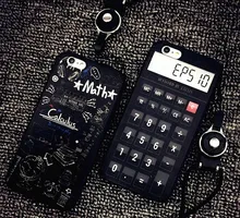 For Apple iPhone 6 6S / 6 Plus / 6S Plus Retro Camera Case Tape Player Calculator Coque Covers with Phone Strap Back Cover Shell
