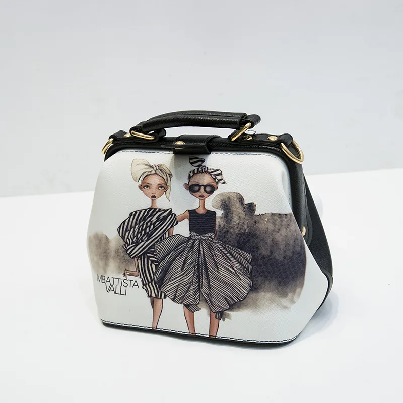 Роскошные сумки женские сумки дизайнерские кожаные сумки через плечо с мультяшным рисунком женские маленькие сумки-мессенджеры для девушек - Цвет: 1
