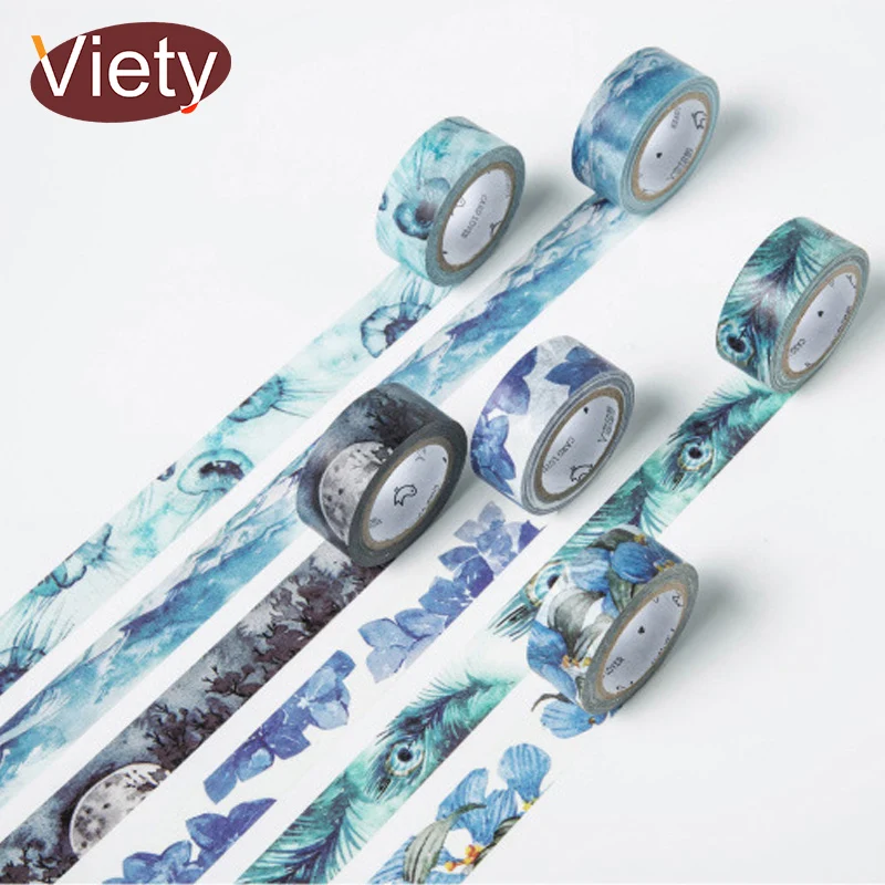 

1.5cm*7m Color seasons plant washi tape DIY decoration scrapbooking planner masking tape adhesive tape kawaii stationery