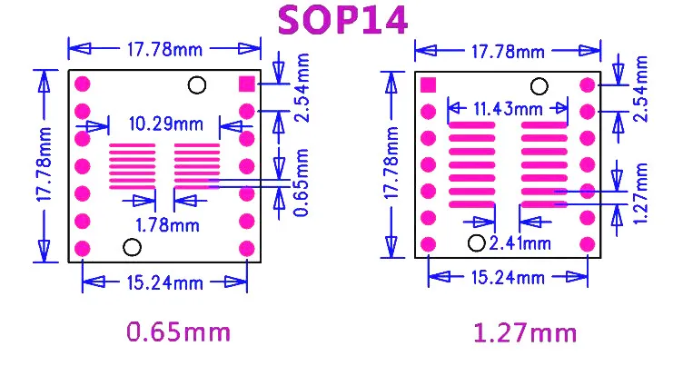 10 шт. Pinboard TSSOP14 SSOP14 SOP14 к DIP14 14pin IC адаптер гнездо адаптера пластины PCB