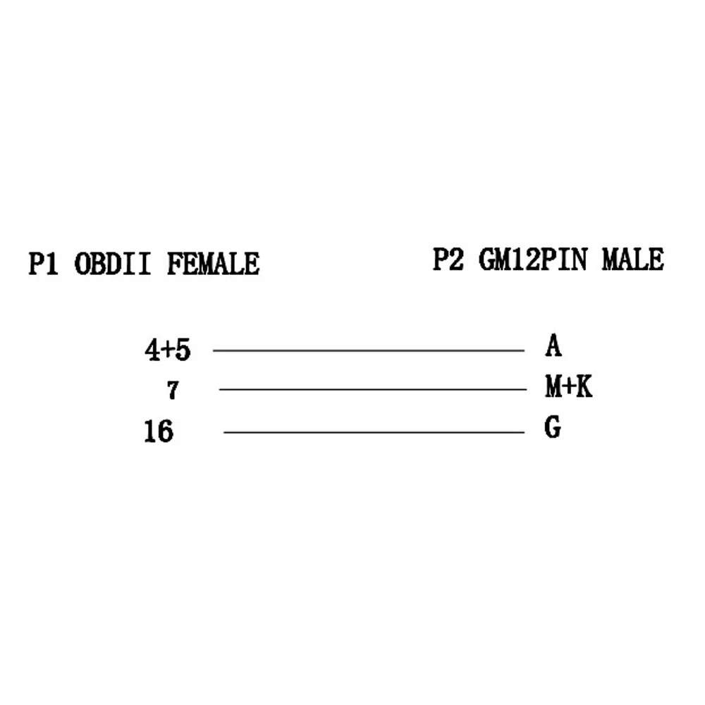 KWOKKER Автомобильный цифровой инструмент Соединительный шнур для g-m 12 Pin 12 Pin OBD 2 Соединительный адаптер автомобильный диагностический кабель-удлинитель 16 Pin