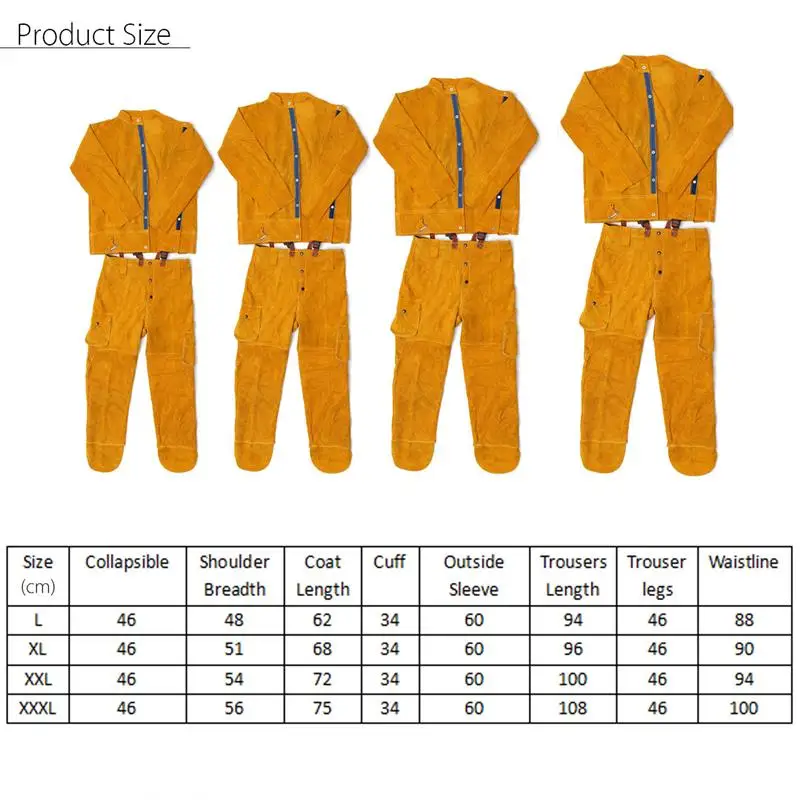 Набор кожаных сварочных ремней для брюк и пальто, защитная одежда, костюм сварщика, защитная одежда