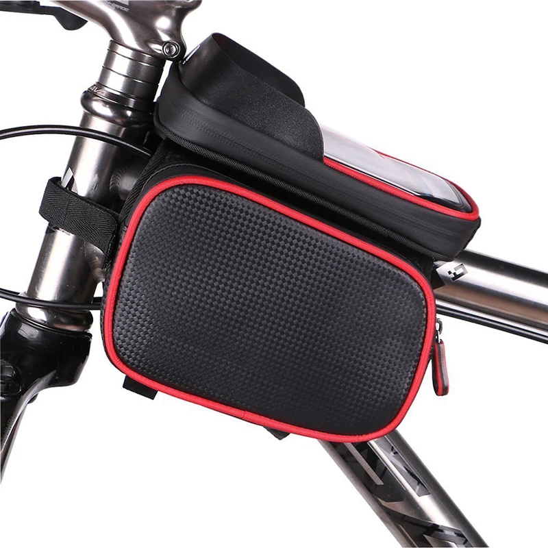 

Wolfbase Waterproof Cycling Top Tube Bag Touch Screen Mtb Road Bike Frame Bag Front 6.2 inch Phone Bag Bicycle Accessories