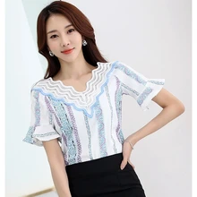 New Summer Style Casual Lace Half sleeves Blouse Shirt Women Tops Tees Women Clothing Office Lady Blusas Femininas 2017