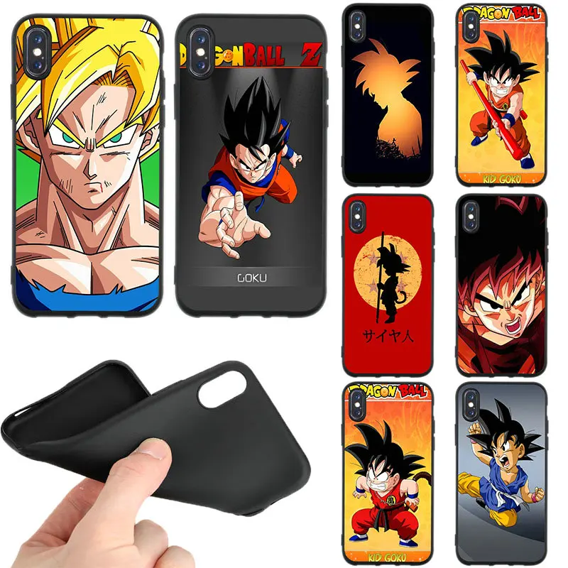 

Anime Japanese Dragon Ball Z Matte TPU Soft Phone Case Accessories Cover for iPhone X XR XS Max 8 8pus 5S SE 5 6s 7 plus 4 4S