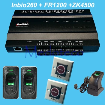 

INBIO260 fingerprint Access control panel fingerprint reader FR1200 Fingerprint Two Door Access Control System No touch Exit
