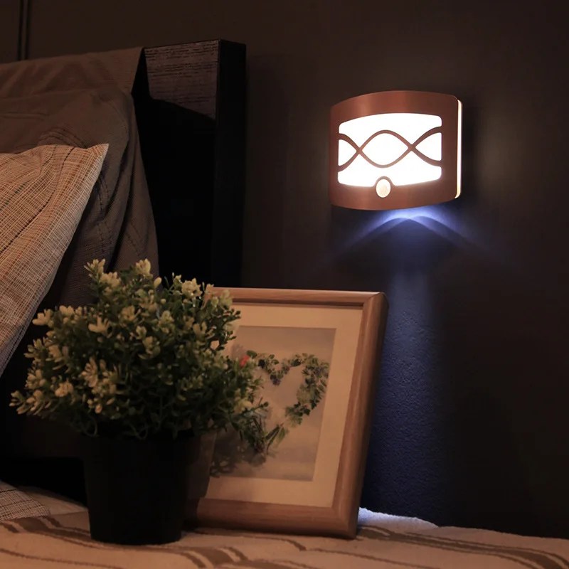 

Newest Wireless Infrared PIR Motion Sensor LED Night Light USB Charging LED Table Lamp Nightlights With 1800mah battery lamps