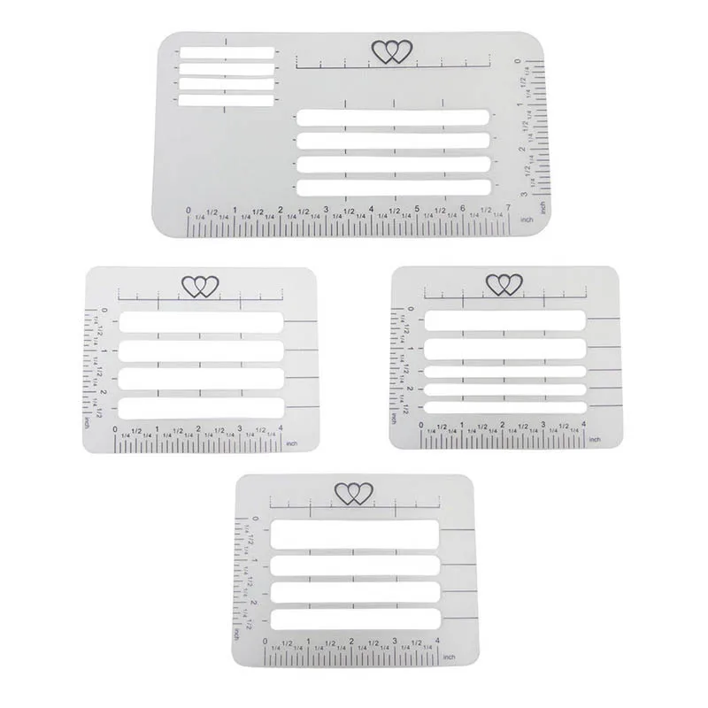  4pcs/set Envelope Stencil Templates Rulers for Letter Invitations Greeting Cards FP8 AP08 - 33001351236