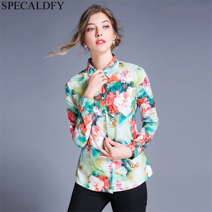 

Runway Top Women Long Sleeve Elegant Blouse Floral Autumn Blusas Femininas Womens Tops And Blouses Blusas Mujer De Moda 2019