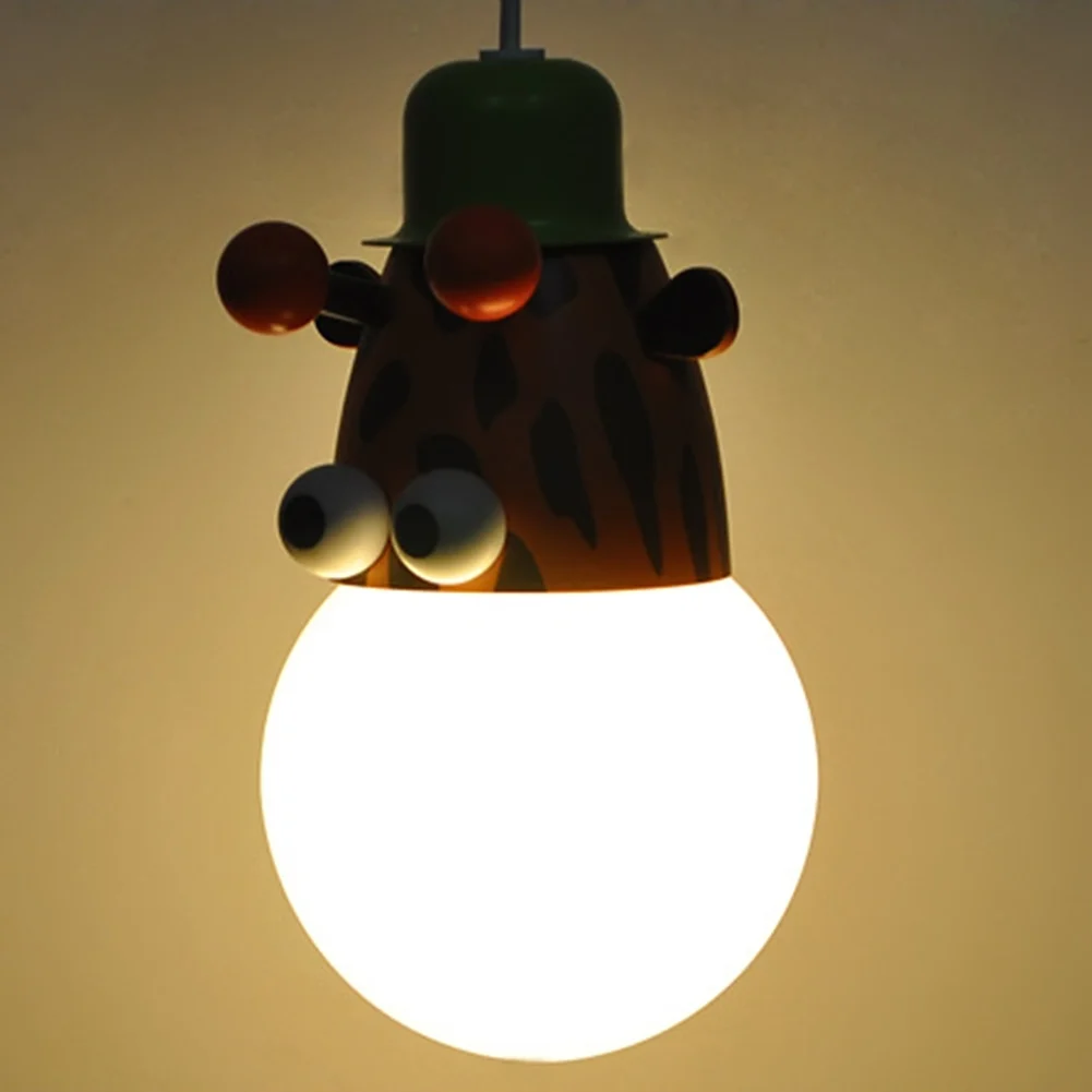 Новинка, светодиодный светильник с лампочками, мультяшная обезьяна, Зебра, жираф, Детская Подвесная лампа для спальни, подвесной светильник, светильник для сна