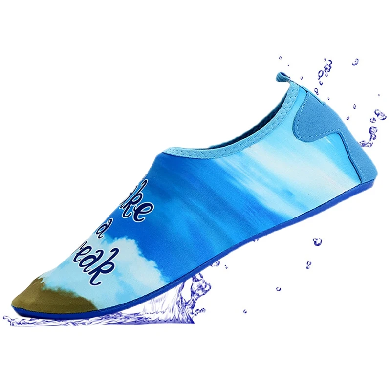 Легкая водонепроницаемая обувь с принтом; нескользящая быстросохнущая обувь; уличная летняя пляжная обувь для подводного плавания; обувь для дайвинга