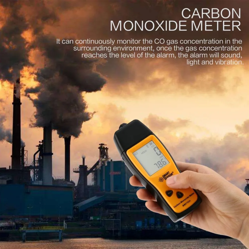 

Handheld Carbon Monoxide Meter Portable CO Gas leak Detector Gas Analyzer High Precision Detector Gas Monitor Tester 1000ppm