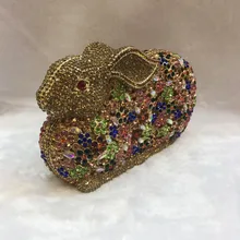 Для женщин кролик формы разных цветов клатчи, сумки дамские вечерняя сумка для вечеринки клатчи женские свадебные Кошелек сумка через плечо сумка