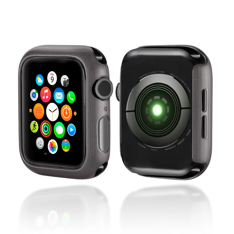 Чехол для часов из поликарбоната Apple Watch 4 3 2 1 защитный чехол рамка iwatch 44 мм 40 38 42