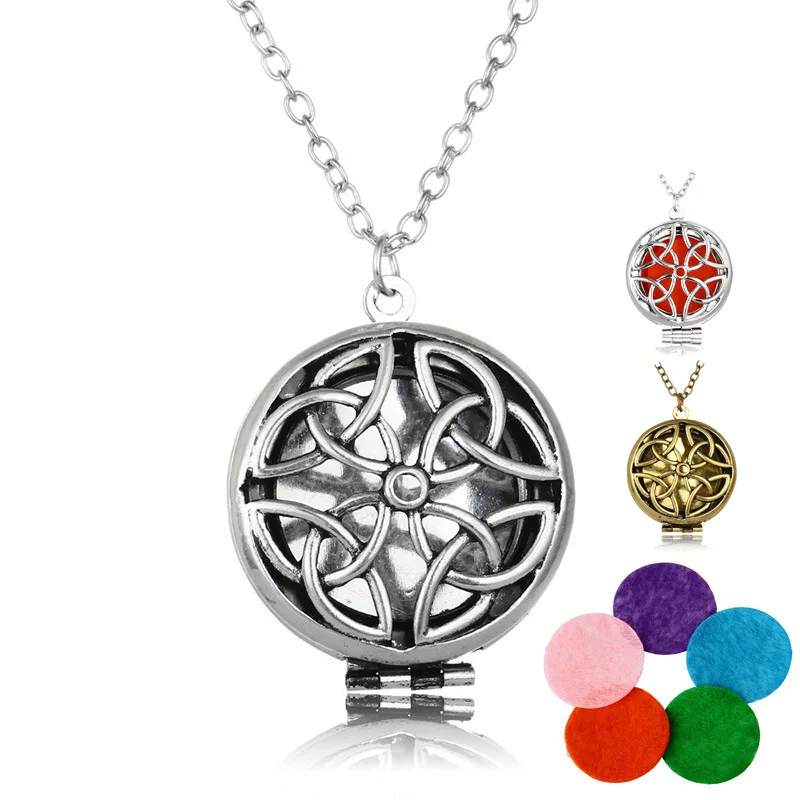 

New Pattern Foreign Trade Ornaments Essential Oil Diffuser Can Open Hollow Out Box Perfume Cut In Stock GUC287 shouzh jewelry
