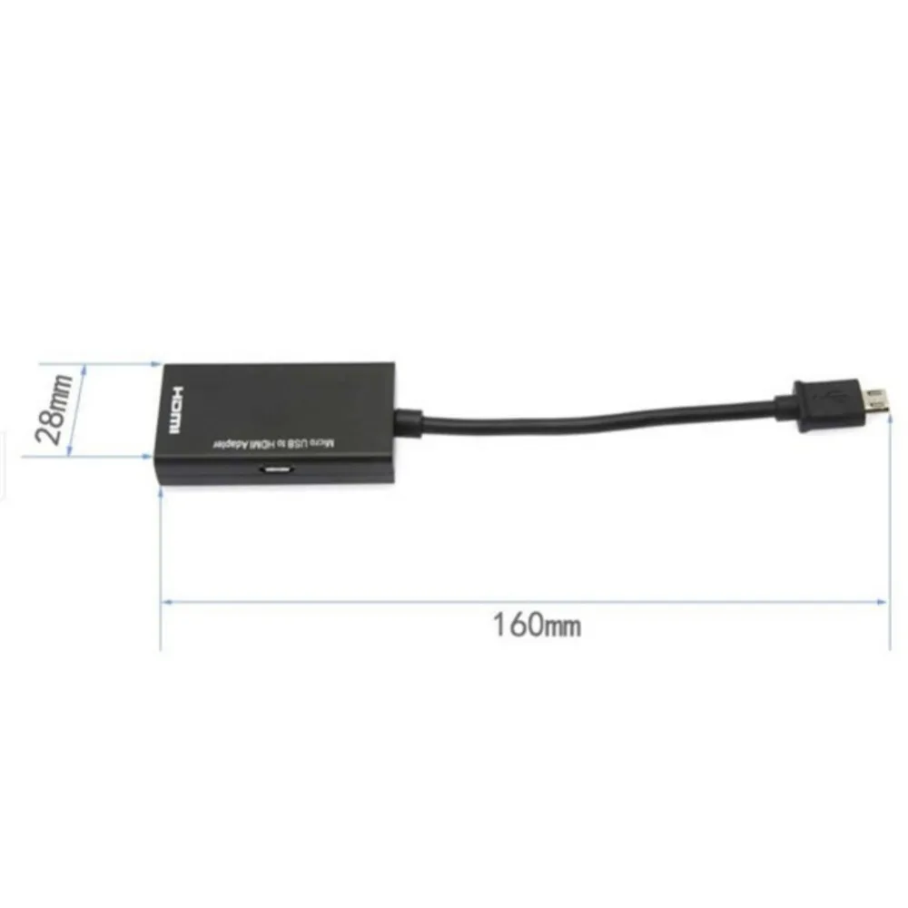 Популярный MHL Micro USB в HDMI Женский адаптер для конвертер ТВ монитора 1080P HD аудио