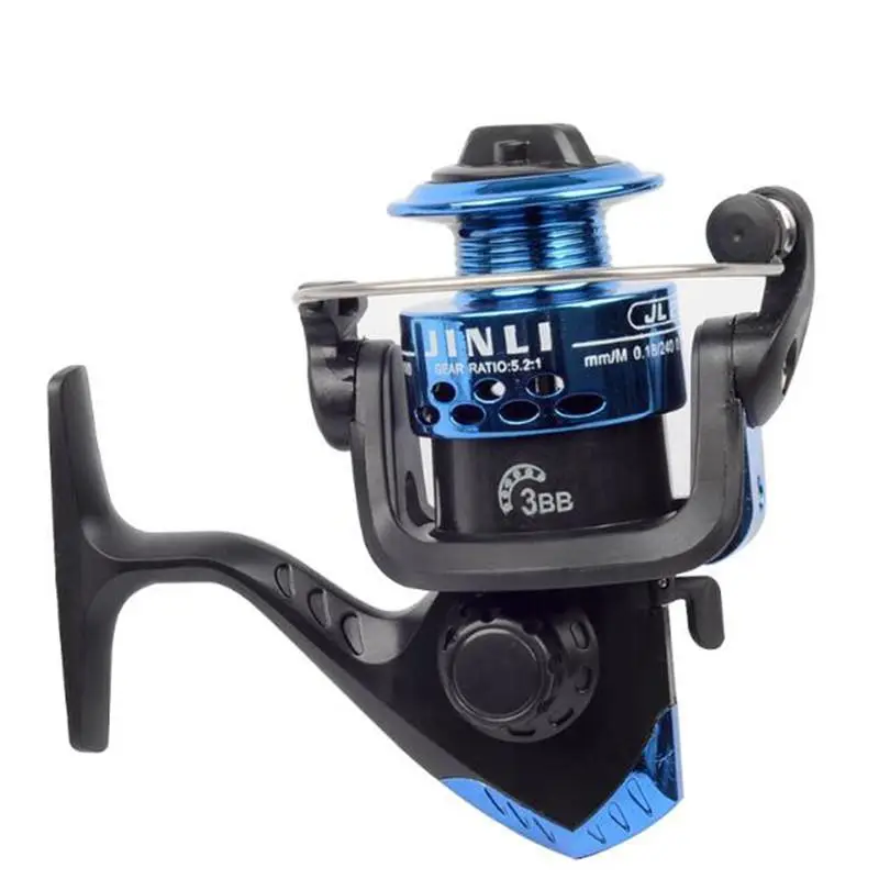 Carretel de Pesca de Alumínio Relação de Velocidade m da Linha de Pesca Mounchain 3 Eixo Corpo Molinete 5.2: 1 Esquerda e mão Direita Pesca Roda Whee 40 10 Mounchain 3 eixo carretel de pesca de