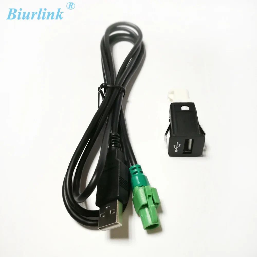 

Biurlink Car DVD CD Audio DIY USB Cable USB Switch Port Charging for Alpine Radio Stereo Rear USB Socket