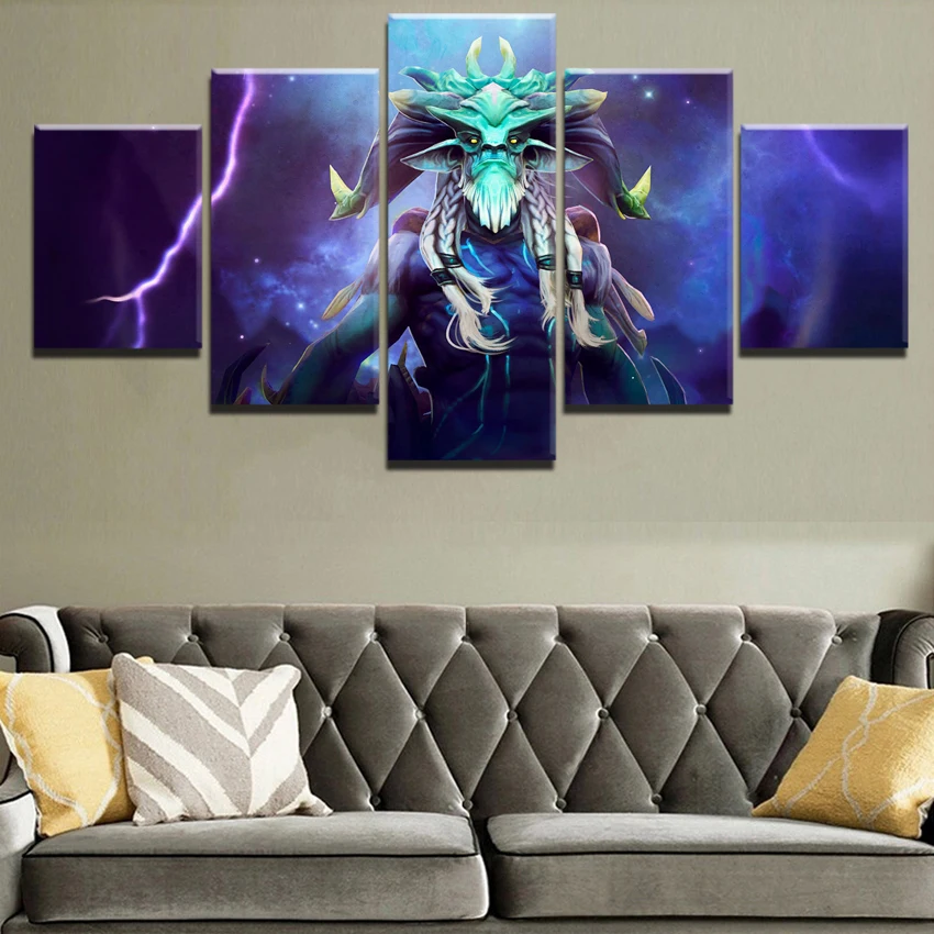Modern Decorative 5 Pieces DOTA 2 Game HD Print Canvas Printed Home Print Poster Canvas Painting Wa