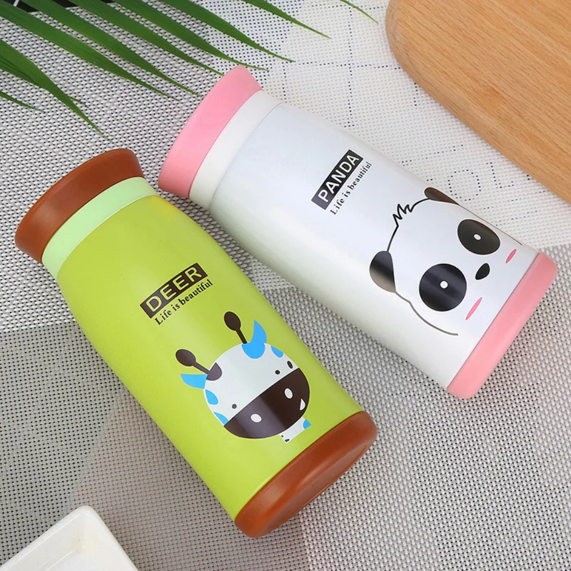 

250ml/350 Ml Cartoon Thermos Cup Bottle Stainless Steel Thermocup Vacuum Thermal Mug Child Tumbler Outdoors Thermo Funny Gift