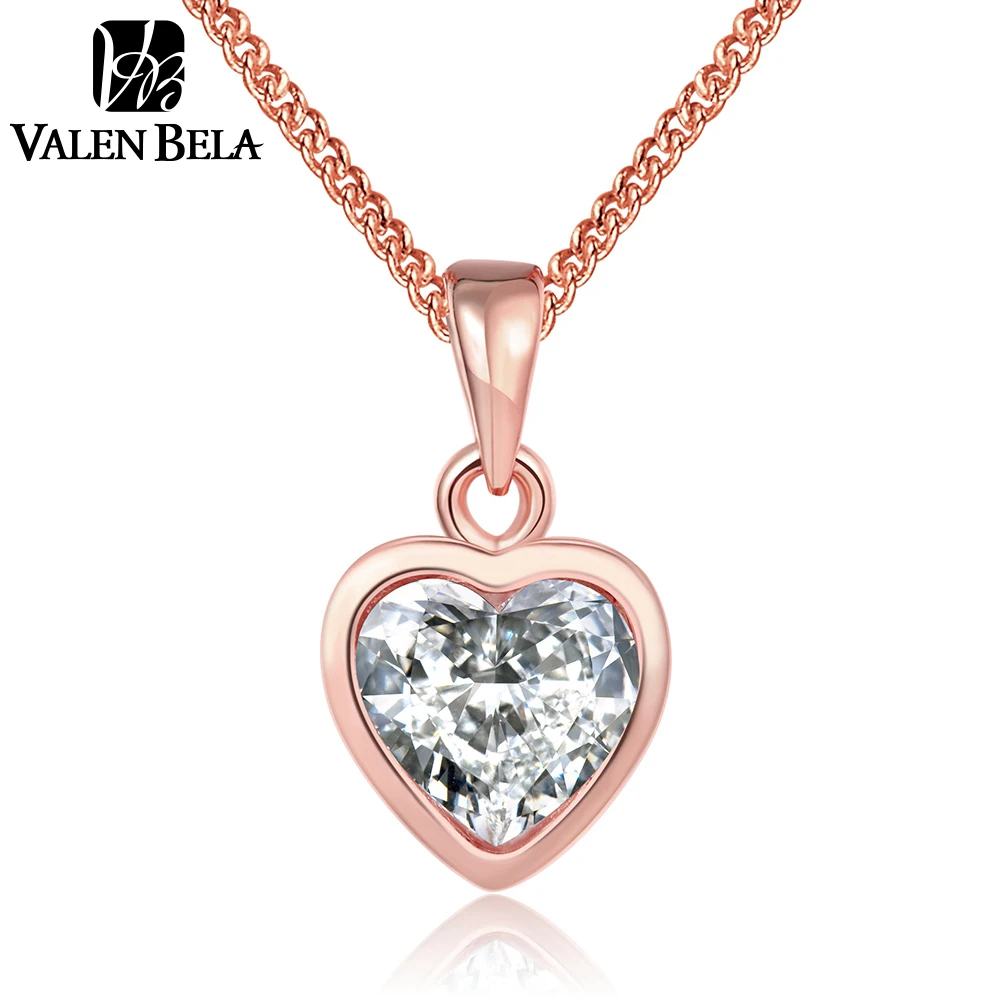 Rose gold necklace chains for women without