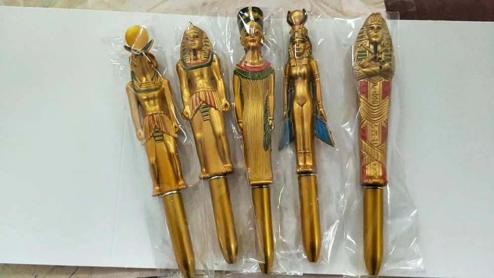 [Бесплатная доставка] Новинка! Рекламные ручка для эмбоссинга, Древние египетские персонажи Фигурные ручки с магнетизмом! 30 шт./лот