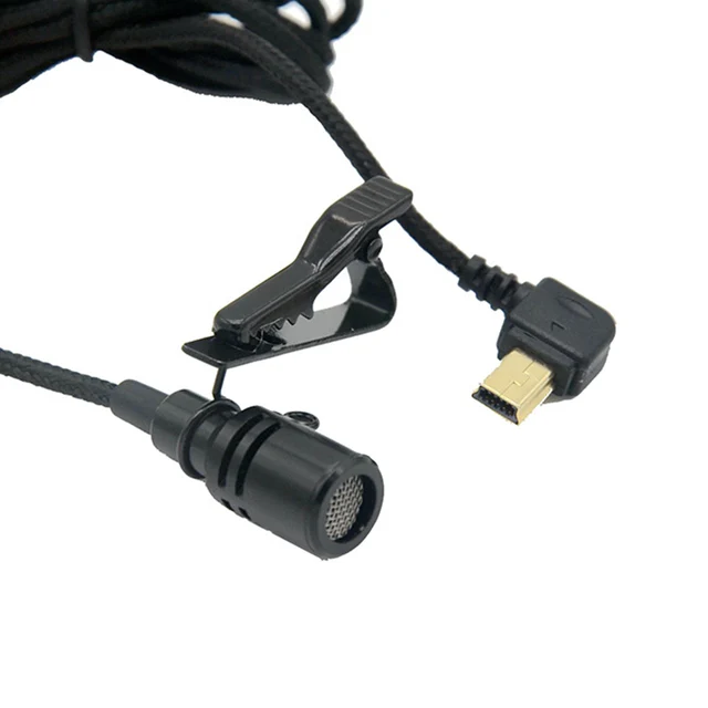 AIYIMA Professional External USB Microphone With Collar Clip For SJCAM SJ6 LEGEND SJ7 STAR SJ360 Studio Microphone For Computer
