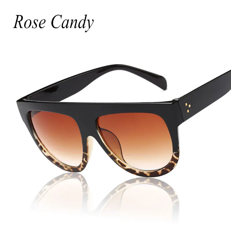 Роза конфеты Для мужчин поляризационные Солнцезащитные очки для женщин с плоским верхом Зеркало Брендовая Дизайнерская обувь мода