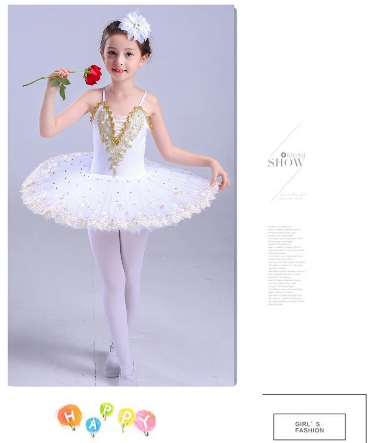 Профессиональная балетная пачка, детский костюм Лебединое озеро, белое, красное, синее балетное платье для детей, блинная пачка, танцевальная одежда для девочек