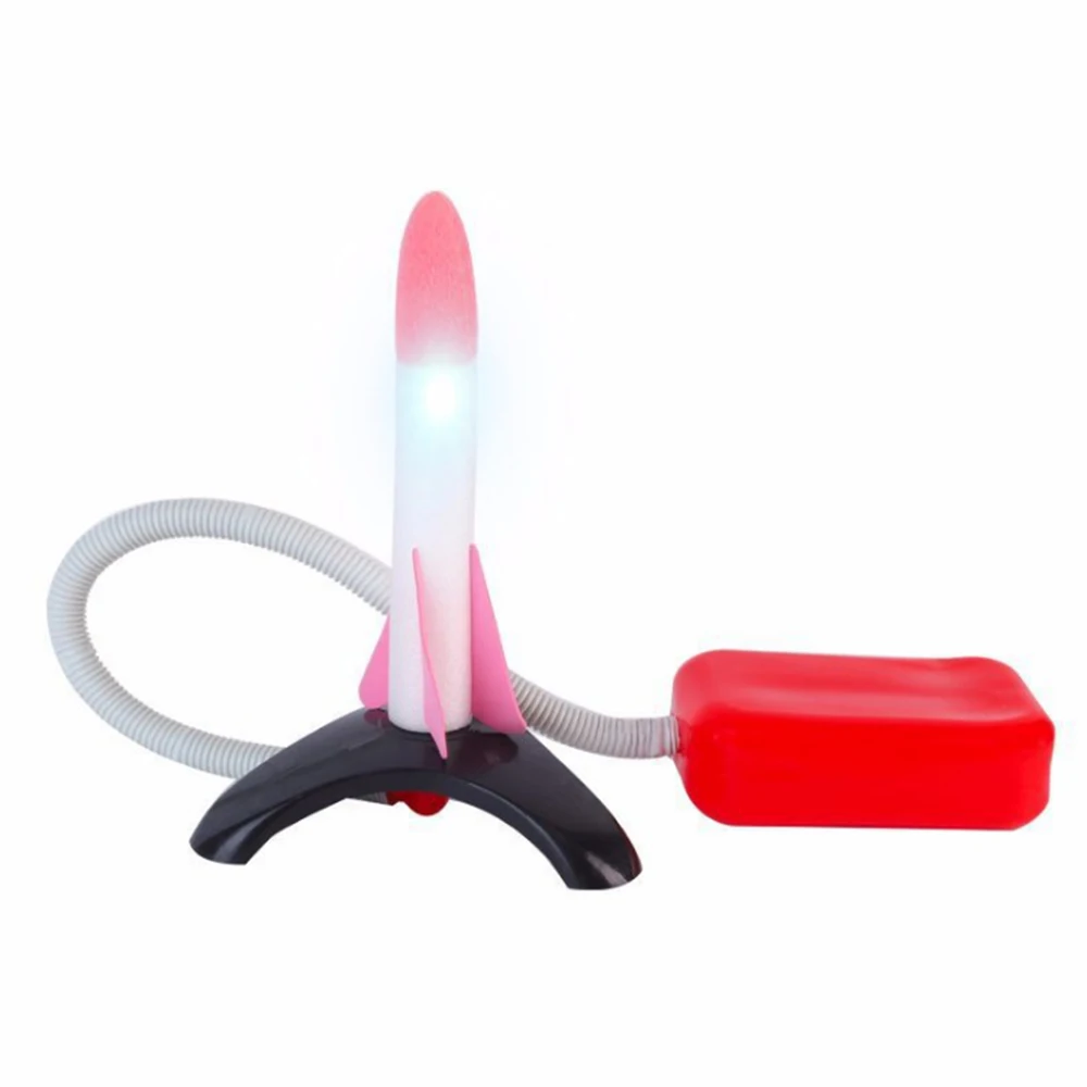 

Children's Pedal Shot Rocket Set Preschool Education Science Kindergarten Parents Interactive Sports Teaching LED light Toy