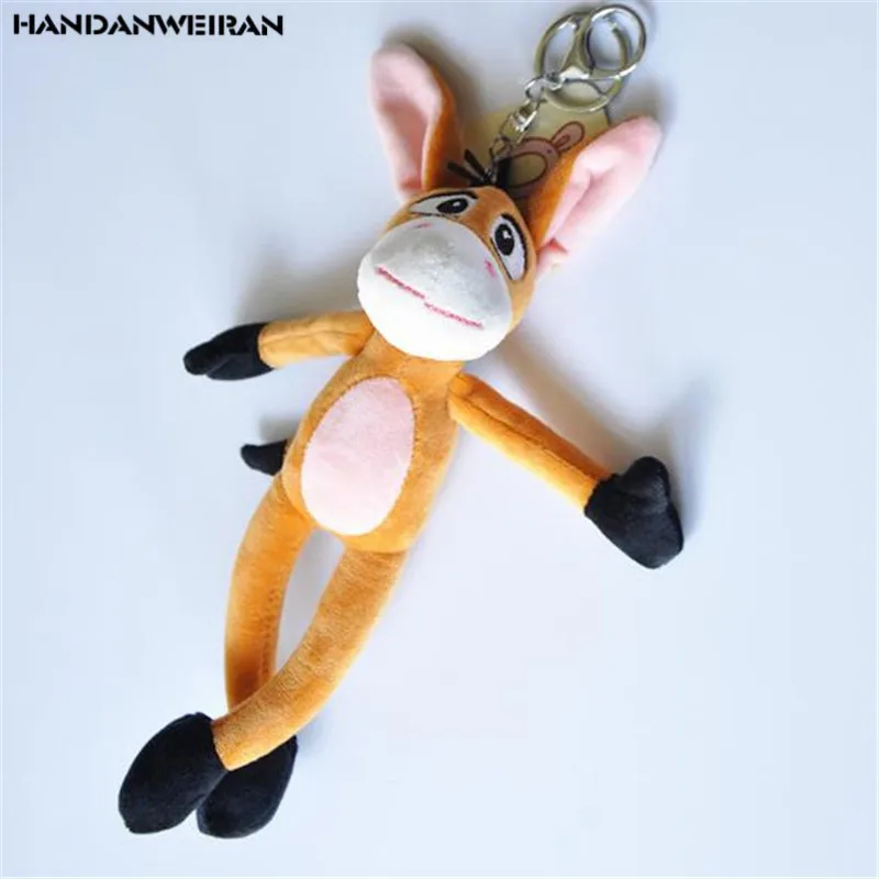 

HANDANWEIRAN 1PCS New Long Legs Donkey Plush Toy Creative Fun Small Stuffed Children Toys Doll Backpack Key Chain Pendant 20CM