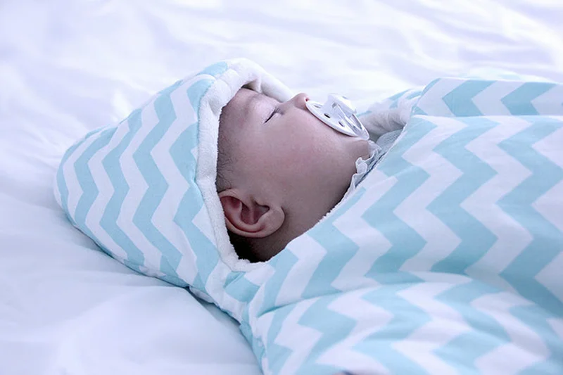 Новорожденных хлопок спальный мешок Симпатичные Морская звезда Stlye Осень зимой на открытом воздухе, используемые на коляски кровать Пеленальный Одеяло обертывание постельные принадлежности