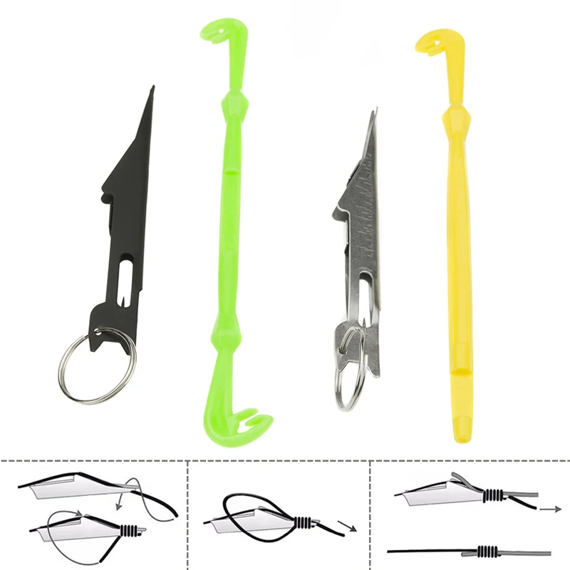 

1 Set ABS Stainless Steel Hook Loop Knot Tying Tool for Fly Fishing Line Tier Kit FI-19ING