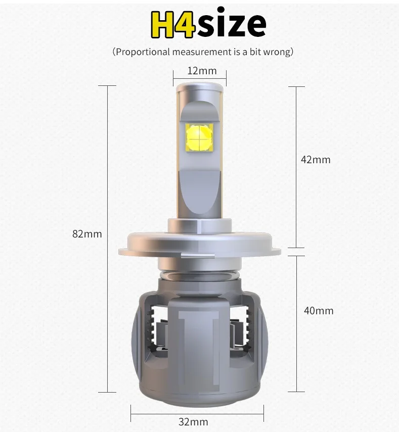 Высокое качество 60 Вт светодиодный D1S D2S D3S D4S H4 hi короче спереди и длиннее сзади) H7 H11 H1 9005 9006 hb3 hb4 автомобильная светодиодная лампа 6000 k