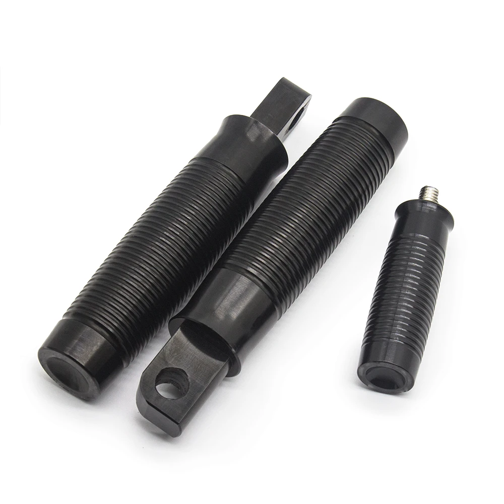 Universal Motorcycle Footrest Footpeg Shifter Peg w 1 Handlebar Grips Clamp for For Harley Sportster 883 Touring Accessories (9)