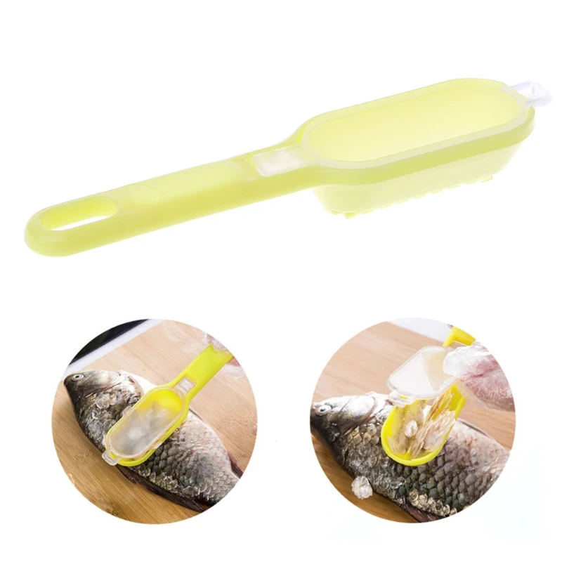 Практичный Нож для удаления рыбьей чешуи, скребок, очиститель, кухонный инструмент, Овощечистка