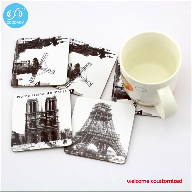 30pcs Cup Coasters Drinks Custom Square Coaster 95mm 30pcs Cup Coasters Drinks Custom Square Coaster 95mm