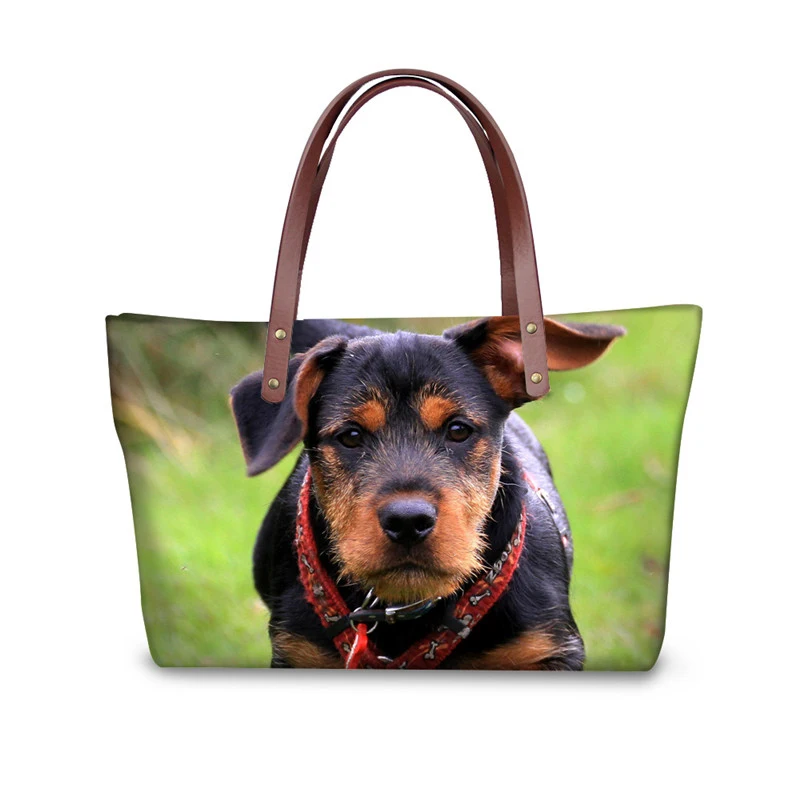 

Animal Doberman Pinscher Dog Pattern Handbag for Women Large Capacity Ladies Messenger Bags Brand Designer Tote Bag
