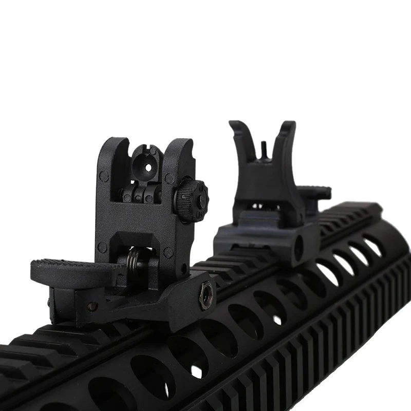 

2018 New Outdoor Folding Tactical Flip up Sight Rear Front Sight Mount Transition Backup Iron Sight Rapid Rifle RTS Sight
