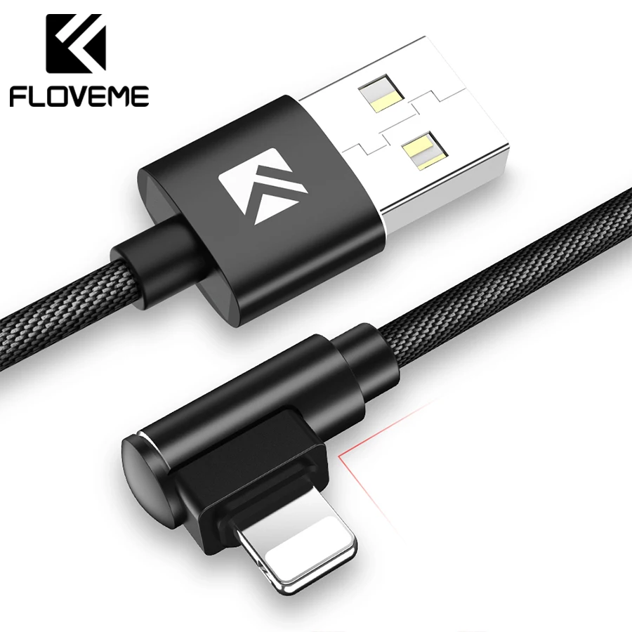 FLOVEME L Type Lighting USB Cable For iPhone XS Max XR Fast Charging
