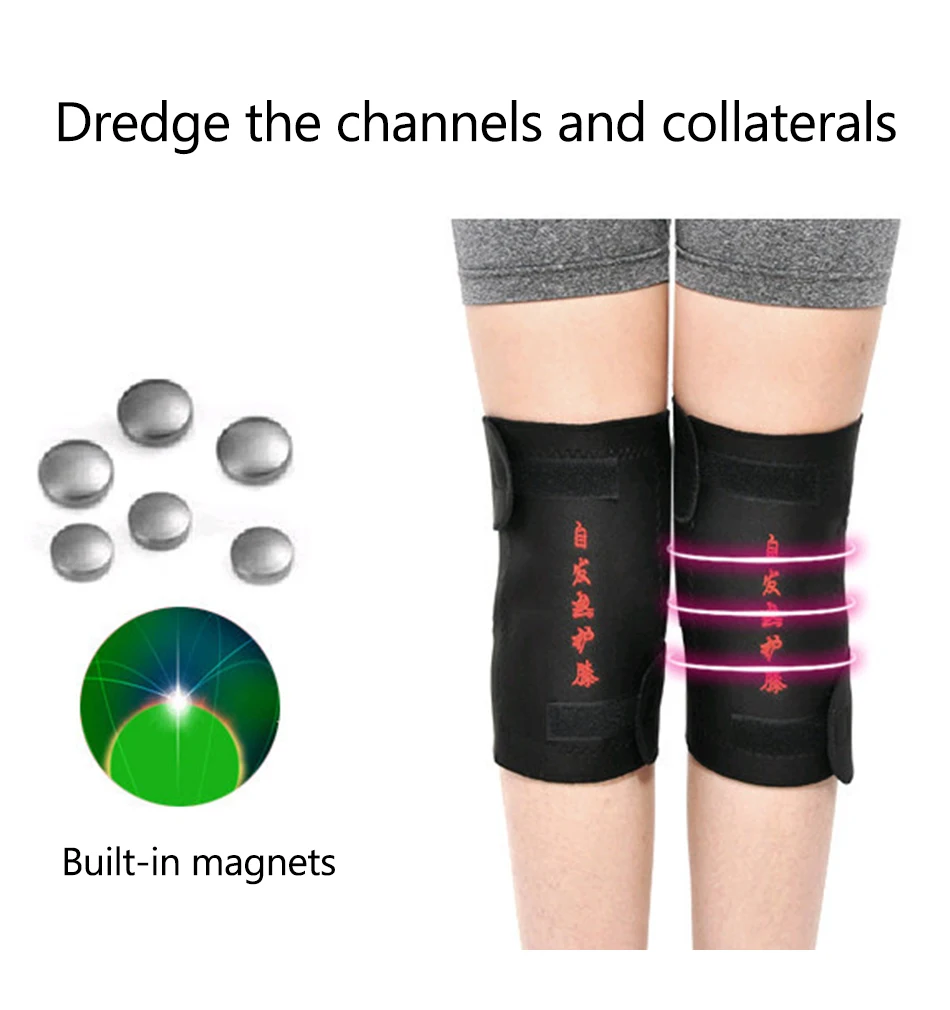 1 пара турмалиновая повязка на колено, наколенники, магнитная терапия, турмалиновый пояс, самонагревающийся наколенник, массажер, забота о здоровье