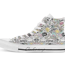 Повседневная Новинка; дышащая Повседневная Высокая обувь на шнуровке; Холщовая обувь кеды