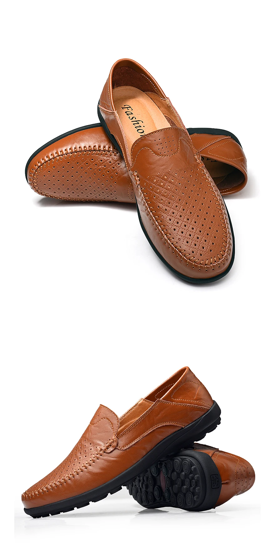 Г., повседневная мужская обувь дышащие мокасины из натуральной кожи, водонепроницаемые мужские мокасины на плоской подошве, обувь для вождения без шнуровки Новые Большие размеры 47